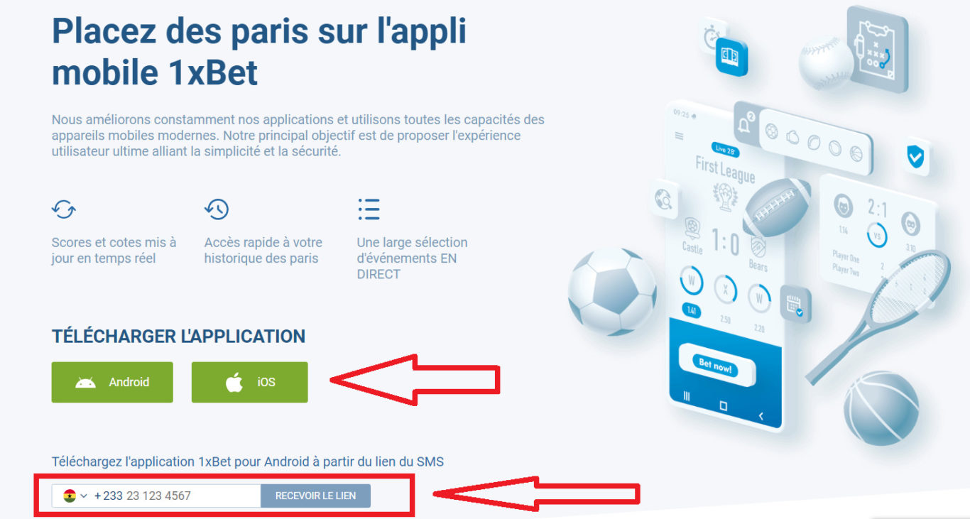 1xBet Ghana App